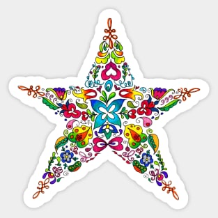 Blooming Star Sticker